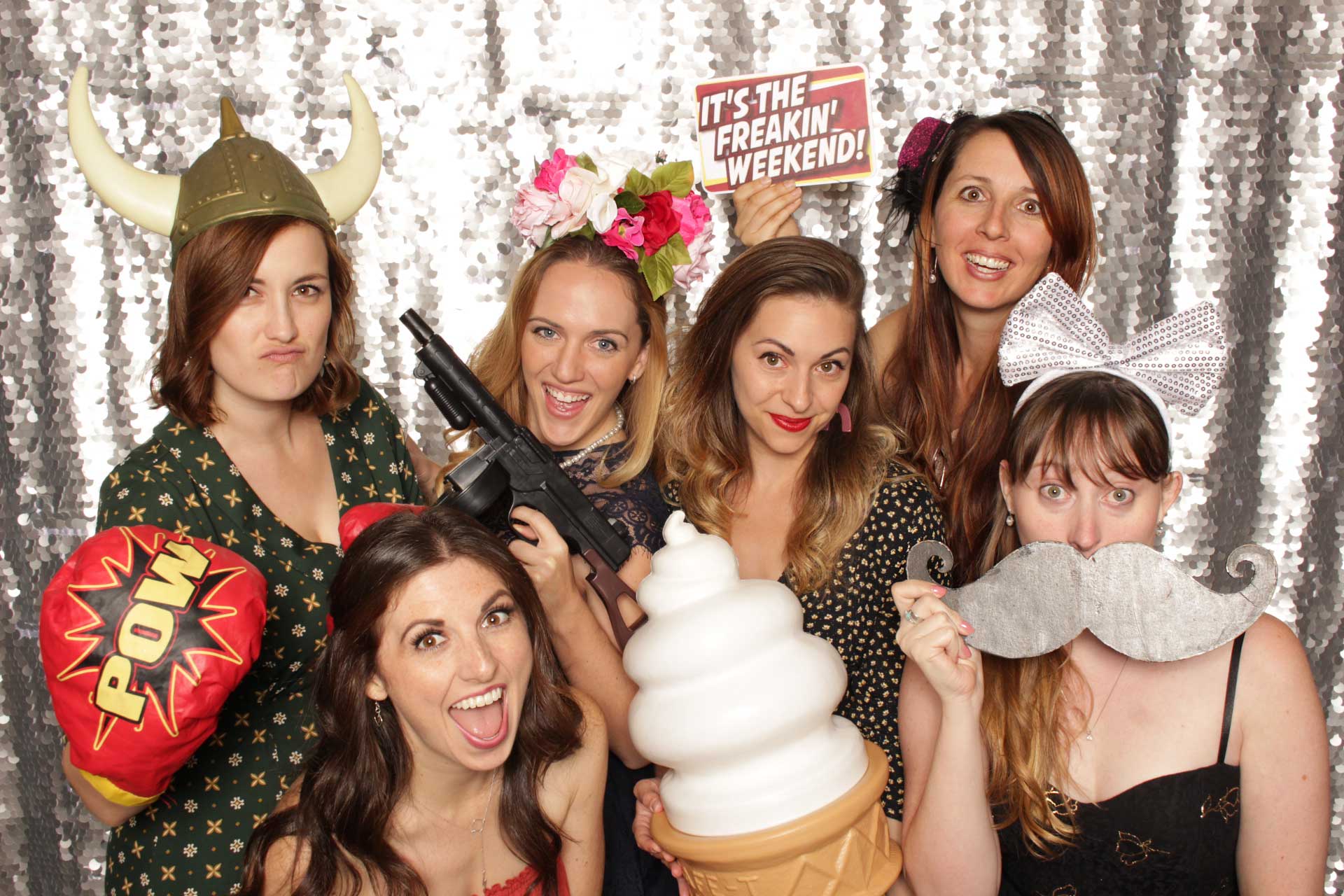 Fun Ladies in Photo Booth